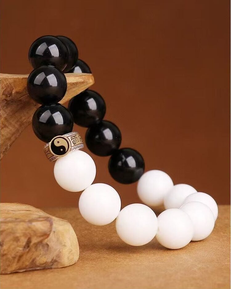 Taoist Hunyuan Tai Chi Jewelry Bracelet, Tai Chi Yin-Yang Hunyuan Bead, Bagua Bracelet - 图片 2